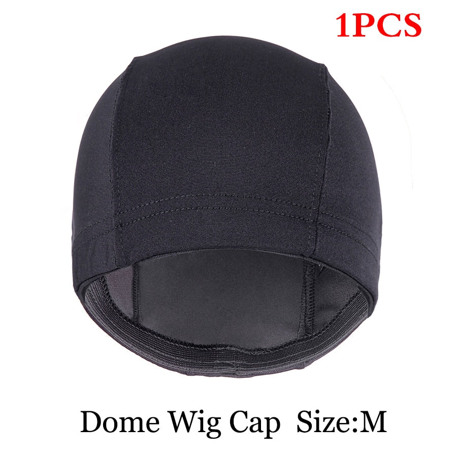 Durable Mesh Wig Caps to Make Wigs 1Pcs Glueless Weave Cap Hair Net Wig  Liner Spandex Elastic Dome Mesh Wig Cap Black Beige